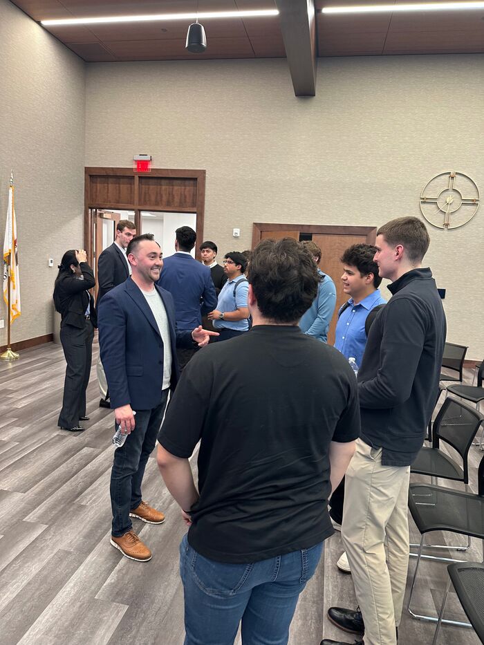 Networking after the Joe Aguilar session